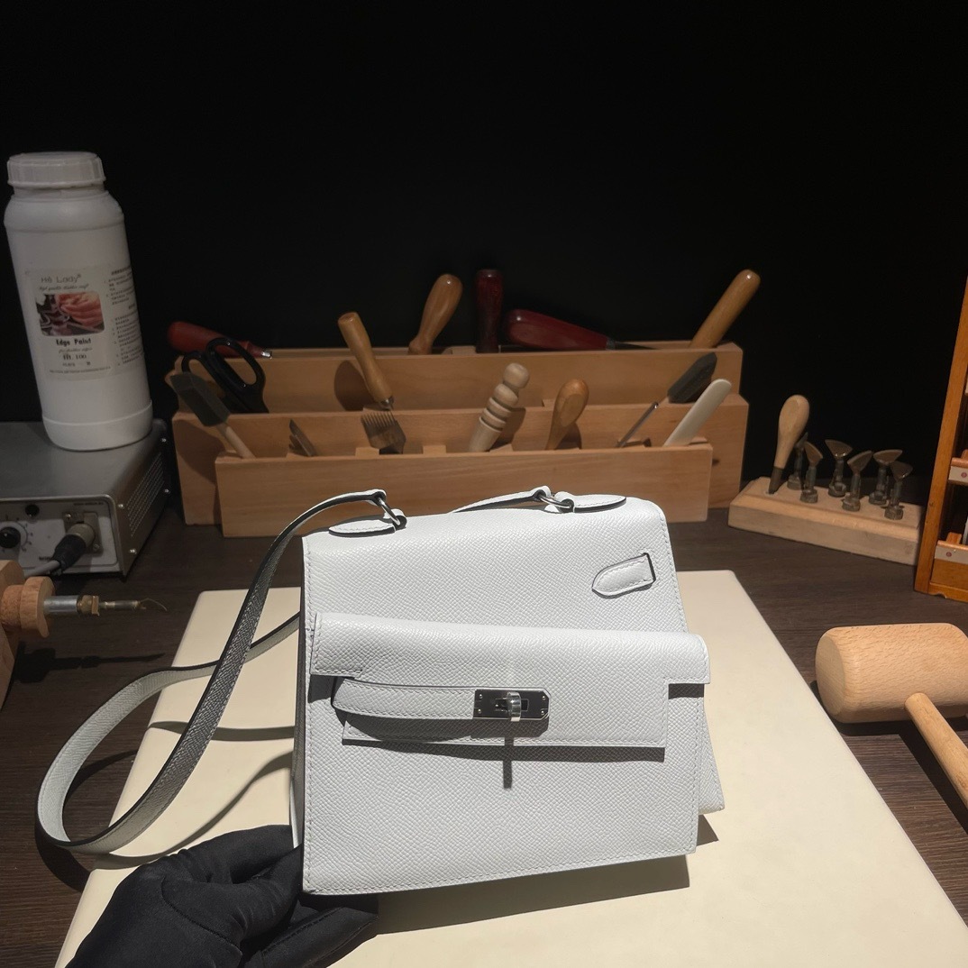 Double-Layer Leather Crossbody - interior view