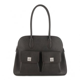 Double-Pocket Shell Shoulder Bag - front view