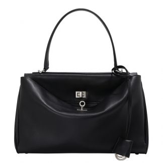 Sculpted Leather Commuter Bag - front view