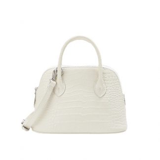 Embossed Shell Shoulder Bag - front view